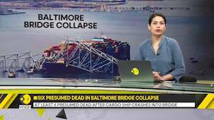 Baltimore Bridge Collapse: At least 3 presumed dead after Cargo ship crashes into bridge