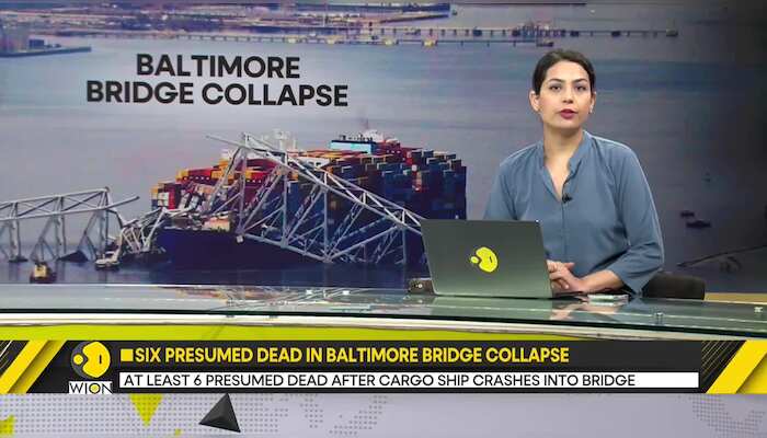 Baltimore Bridge Collapse: At least 3 presumed dead after Cargo ship crashes into bridge