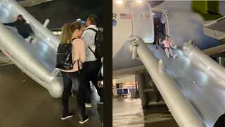 Passengers evacuate Frontier airlines' flight due to 'strong odour'