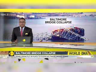 Baltimore bridge collapse: Huge crane to put in place to clear Baltimore bridge debris