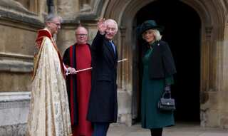 King Charles attends Easter Sunday service with Queen Camilla at Windsor Castle after cancer diagnosis