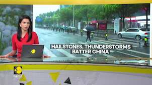 Hailstones, thunderstorms batter large parts of China
