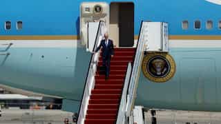 Some journalists travelling with US President Biden are stealing from Air Force One