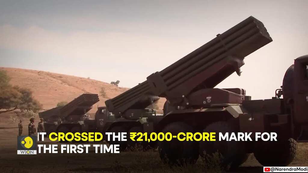 India's defence exports soar to an all-time high of ₹21,000 crore