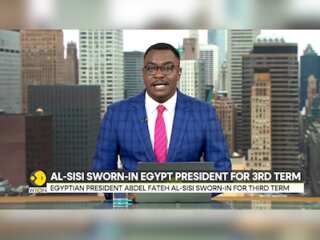 Egyptian President Al-Sisi sworn in for third term