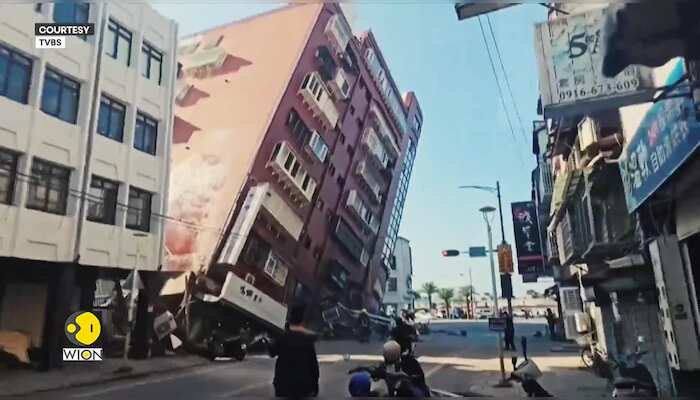 Taiwan Earthquake: Vehicles damaged by landslides post quake, at least 4 killed dozens injured