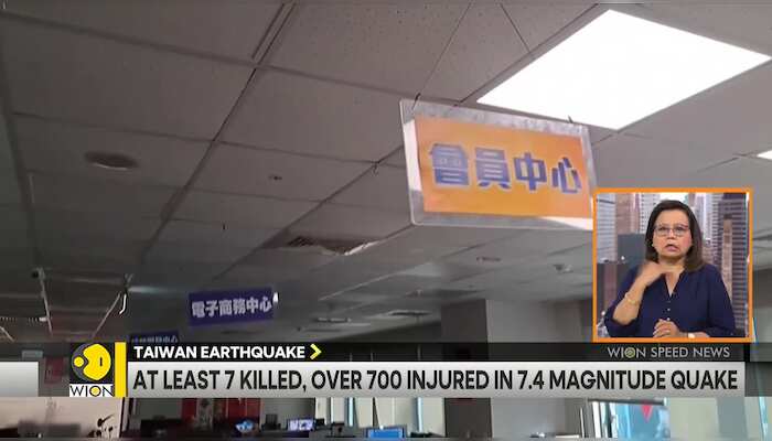 Taiwan Earthquake: At least 7 killed, 700 injured in 7.4 magnitude earthquake