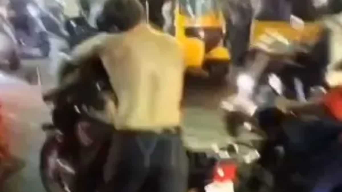 Video: Chennai's 'real zombie' incident shows White man trying to eat motorcyclist's neck Video: Chennai's 'real zombie' incident shows White man trying to eat motorcyclist's neck