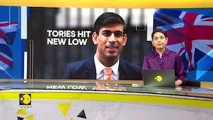 Rishi Sunak's conservatives would win just 155 seats, survey shows