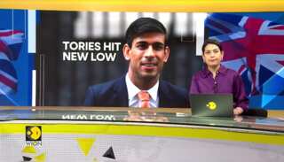 Rishi Sunak's conservatives would win just 155 seats, survey shows