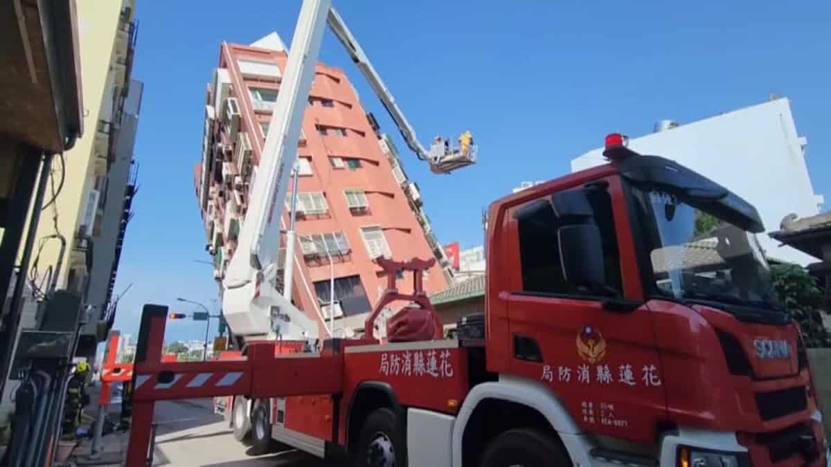 VIDEO: Tilted buildings, swinging bridges, terrifying visuals of Taiwan earthquake emerge
