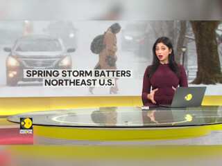 US: Spring storm batters Northeast, heavy snow forecast | WION Climate Tracker
