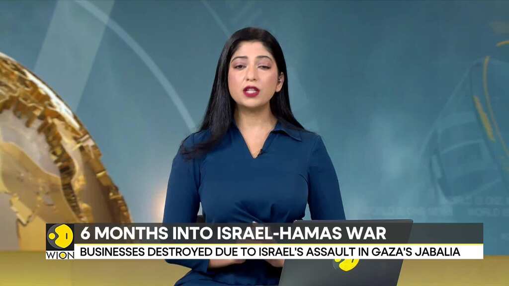 6 months of Israel-Gaza war: Businesses destroyed due to Israel's assault in Gaza's Jabalia