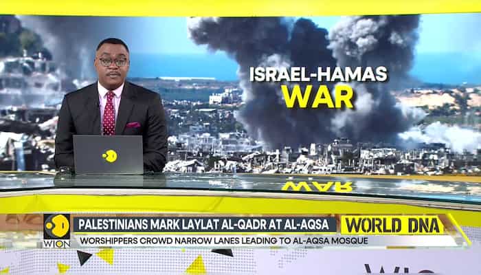 Israel-Hamas war: Worshippers crowd narrow lanes leading to Al-Aqsa mosque for Laylat Al-Qadr