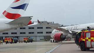 British Airways plane with 121 passengers collides with Virgin Atlantic’s empty Boeing 787-9 at Heathrow