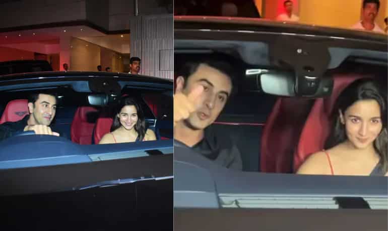 Ranbir Kapoor and Alia Bhatt take a ride in their new super-luxury car | Watch