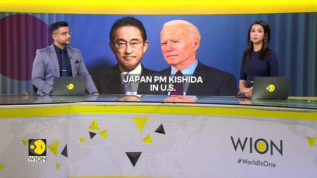 Japan PM Fumio Kishida arrives in Washington, set to address US Congress
