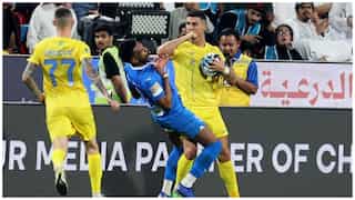 Al-Nassr striker Cristiano Ronaldo red-carded as Al-Hilal win Saudi Super Cup semifinal