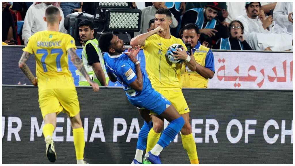 Al-Nassr striker Cristiano Ronaldo red-carded as Al-Hilal win Saudi Super Cup semifinal