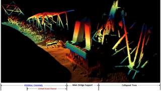 US Navy releases sonar images showing wreckage of Baltimore bridge underwater