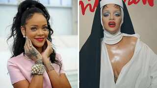 Rihanna receives backlash as she poses provocatively dressed as a nun for a mag cover