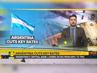 Argentina's central bank lowers rates from 80% to 70%