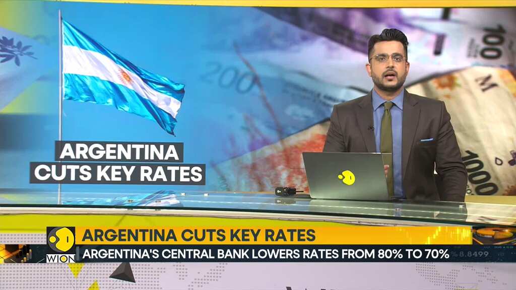 Argentina's central bank lowers rates from 80% to 70%