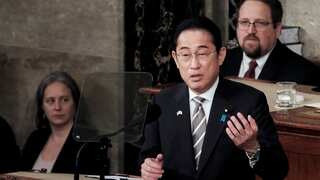 Support from 'indispensable' US vital for Ukraine's survival, Japan PM tells Congress