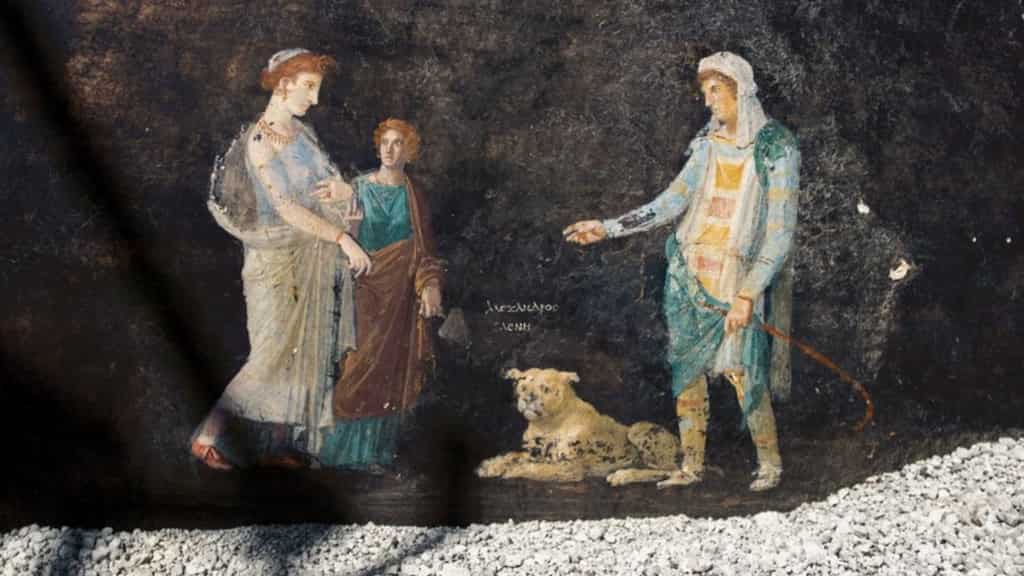 Archaeologists find well-preserved fresco paintings replete with Trojan War characters in Pompeii