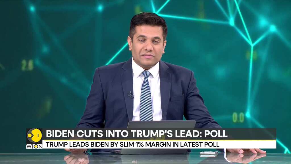 US: Trump leads Biden by slim 1% margin in latest poll