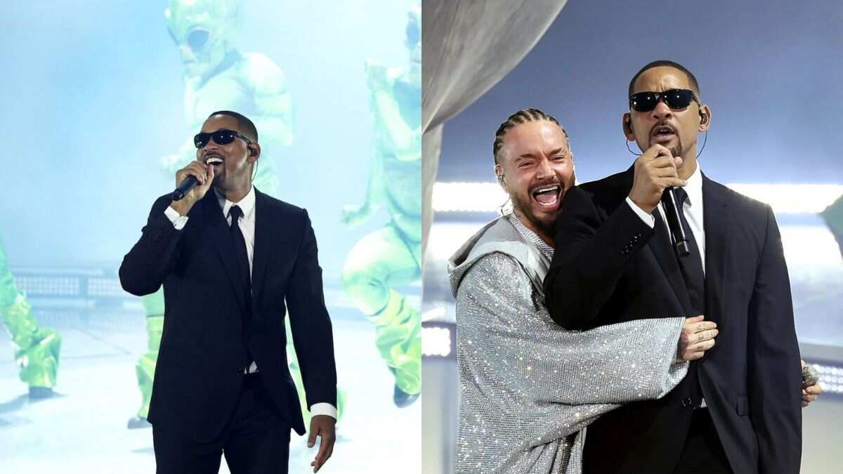 Men in Black reach Coachella! Will Smith joins J Balvin for surprise performance Men in Black reach Coachella! Will Smith joins J Balvin for surprise performance
