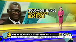 Election-eve at Solomon Islands