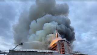 'This is our Notre-Dame': Copenhagen's 17th-century stock exchange building engulfed by fire