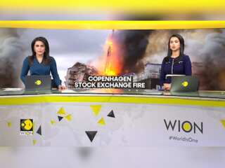 Copenhagen fire: Firefighters battle blaze at old stock exchange, efforts to douse flame underway