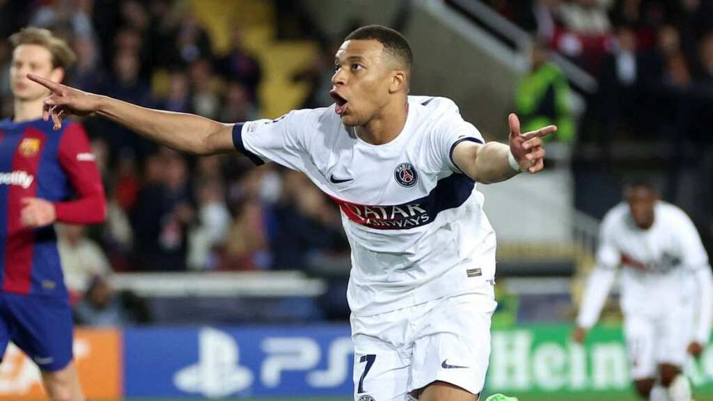 Champions League: Kylian Mbappe brace helps PSG beat 10-man Barca to reach semis; Dortmund down Atletico