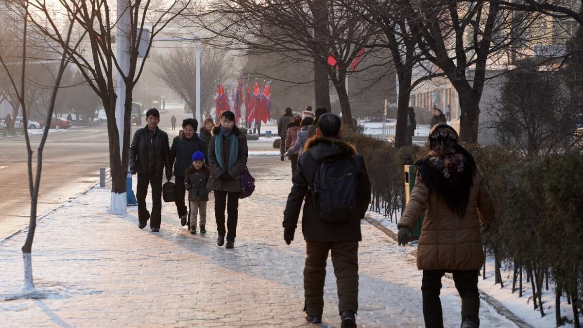 North Koreans are under the lens, quite literally. Thanks to Chinese surveillance equipment