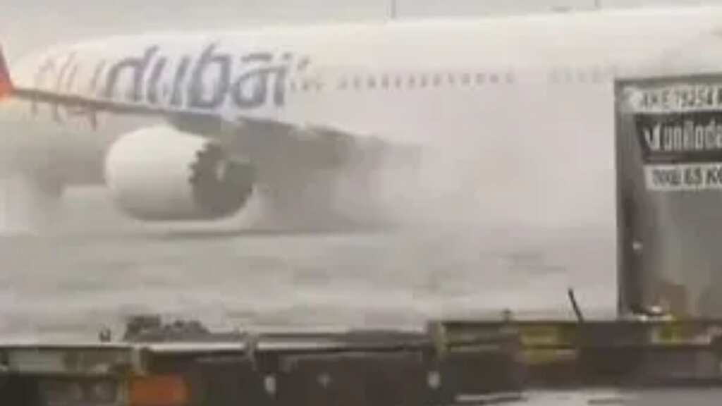 WATCH: Planes wade through flash floods at Dubai airport, several flights cancelled