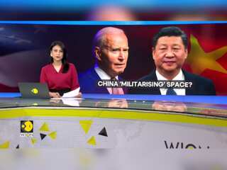 China 'militarising' space?