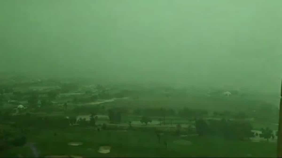 WATCH: Dubai sky turns green, internet calls it 'indication of impending storm'