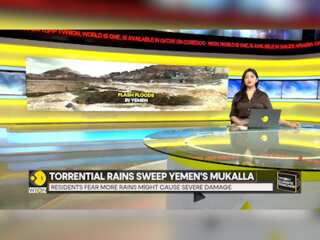 Torrential rains sweep Yemen's Mukalla