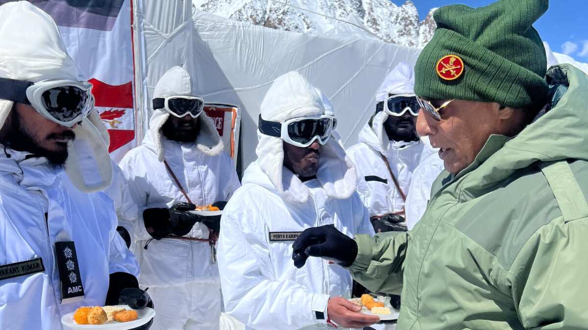 Siachen is India's capital of valour and bravery: Defence Minister Rajnath Singh Siachen is India's capital of valour and bravery: Defence Minister Rajnath Singh