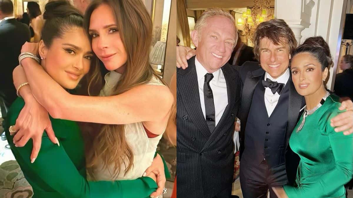 Salma Hayek brings old Hollywood glamour to Victoria Beckham’s ‘unforgettable’ 50th birthday bash