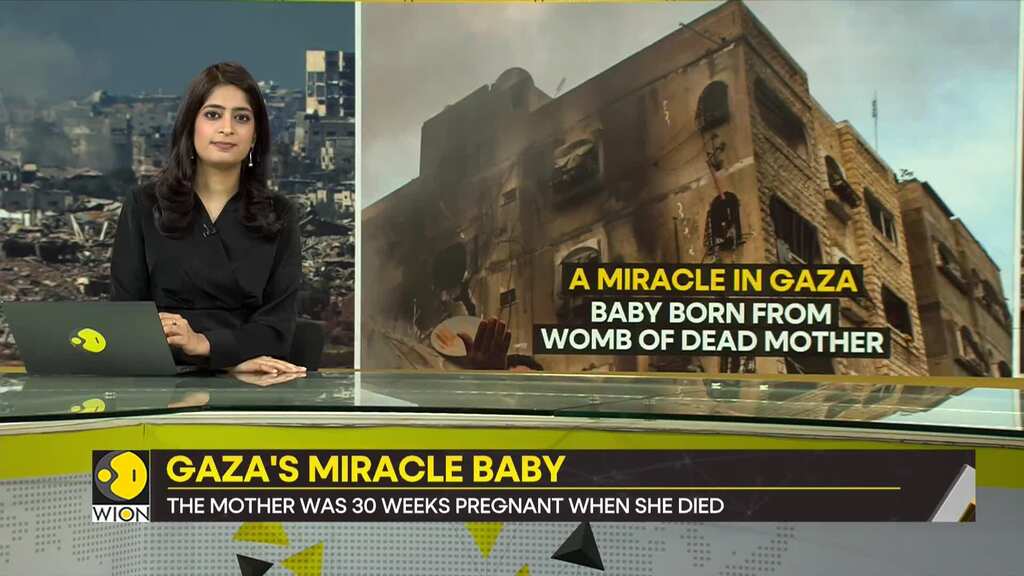 Gaza baby born from the womb of dead mother | Israel war