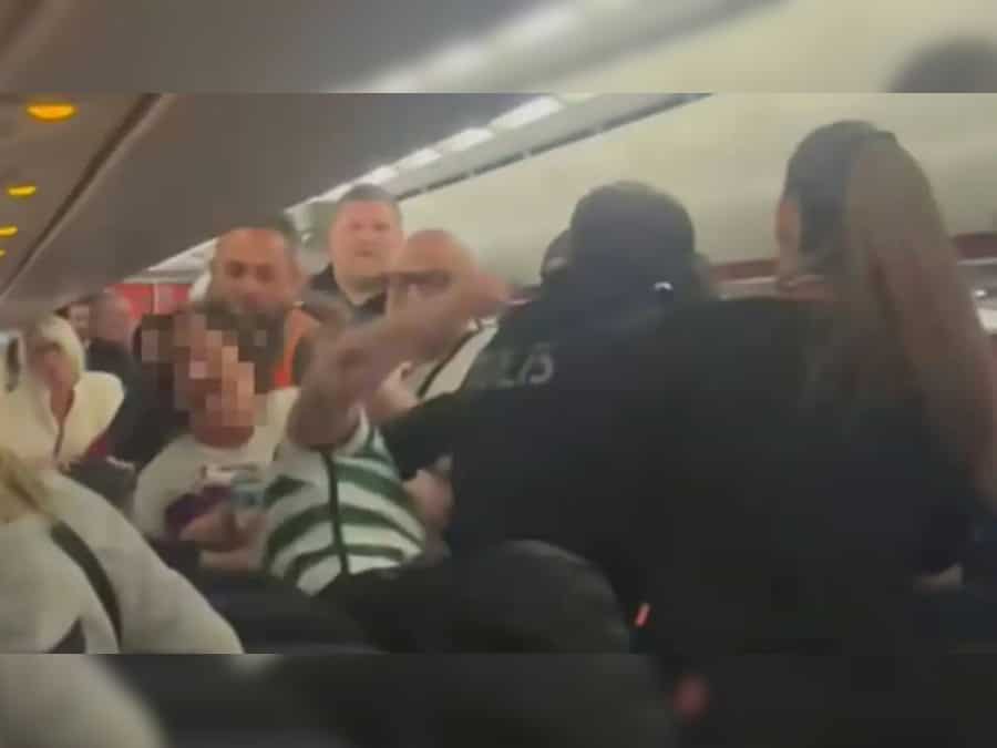WATCH: Drunk EasyJet passenger throws punches at cops, flight attendants