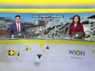 Israel war: 200 days of war in West Asia, Residents rummage for belongings through piles of rubble