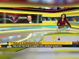 Tesla stock falls more than 40%, lowest since 2023