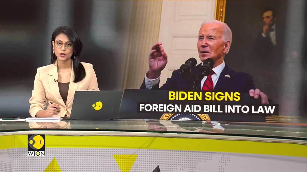 US Senate passes $95 bn aid for Ukraine, Israel and Taiwan | Biden signs foreign aid bill into law
