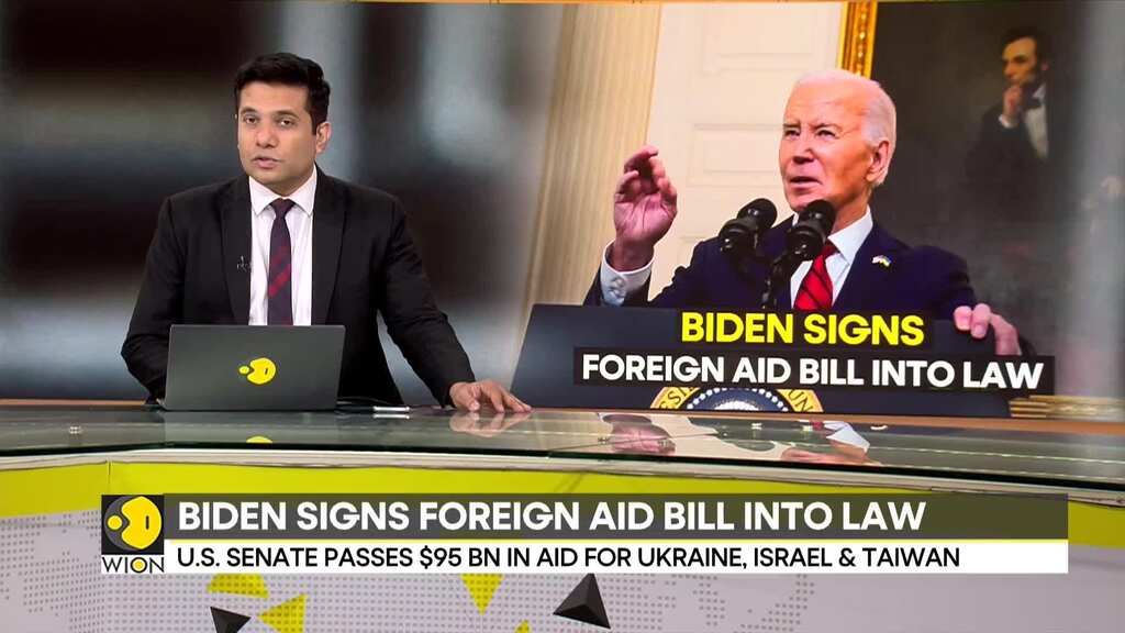US' new Foreign Aid Bill: US Senate passes $95 billion in aid for Ukraine, Israel & Taiwan