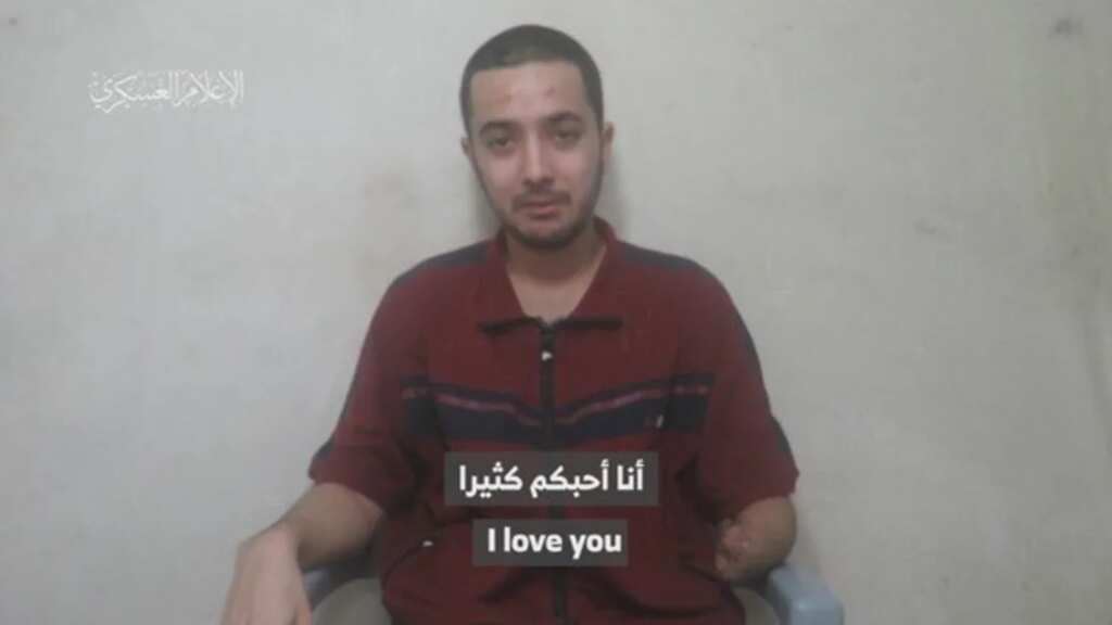 Hamas releases video of American-Israeli hostage in first proof of his survival after October attack