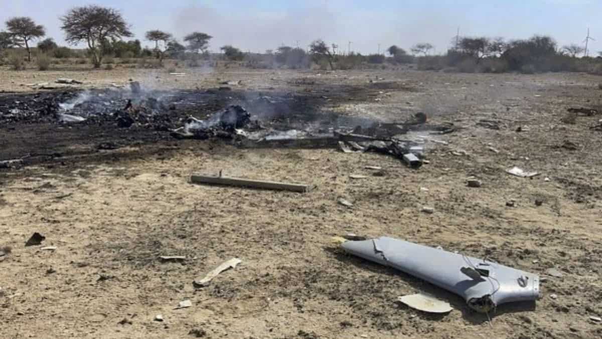 IAF's remotely piloted aircraft crashes in Jaisalmer, probe ordered IAF's remotely piloted aircraft crashes in Jaisalmer, probe ordered